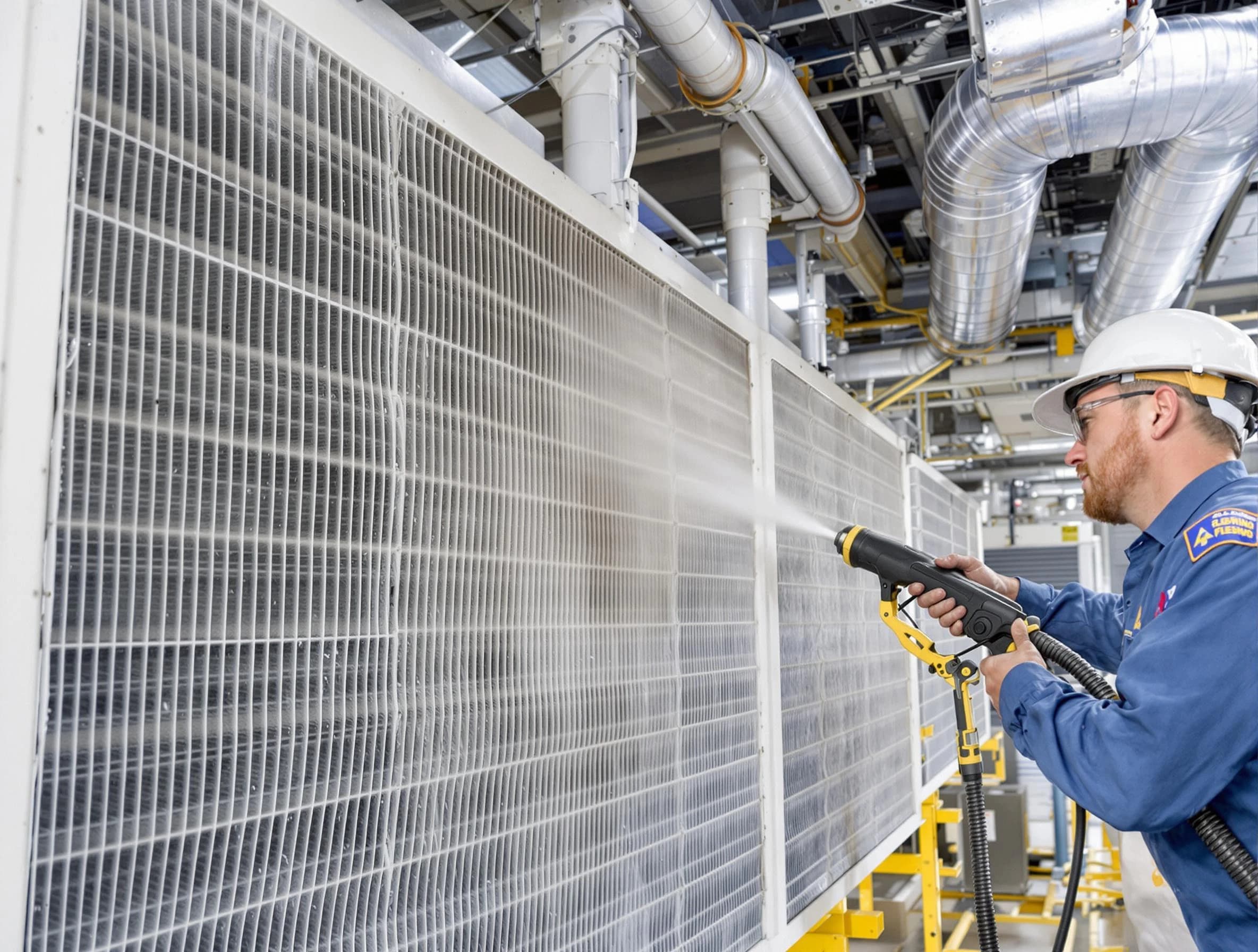 Professional commercial coil cleaning by Rostraver Air Duct Cleaning in Rostraver