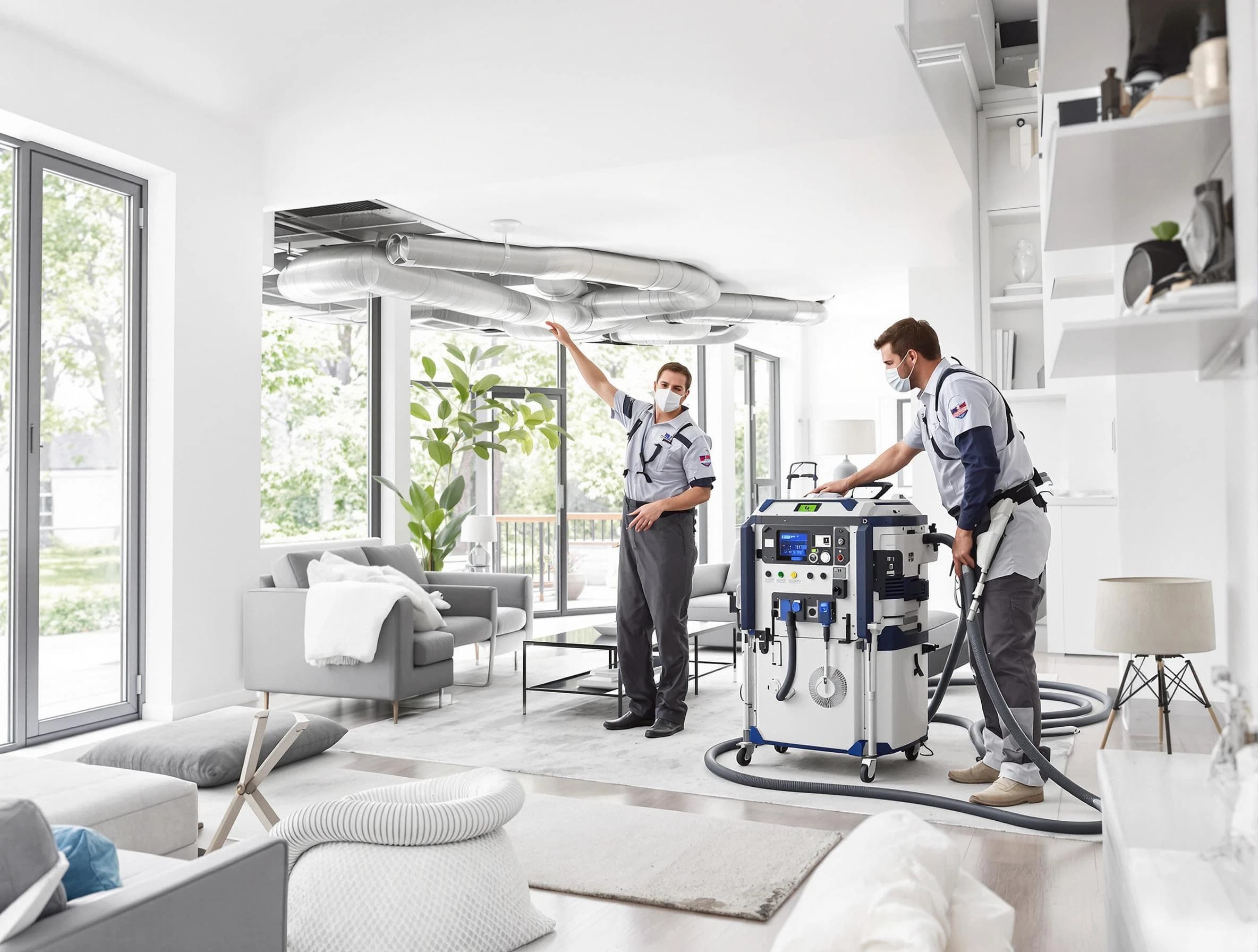 Rostraver Air Duct Cleaning professional conducting pure air duct cleaning with state-of-the-art equipment in Rostraver