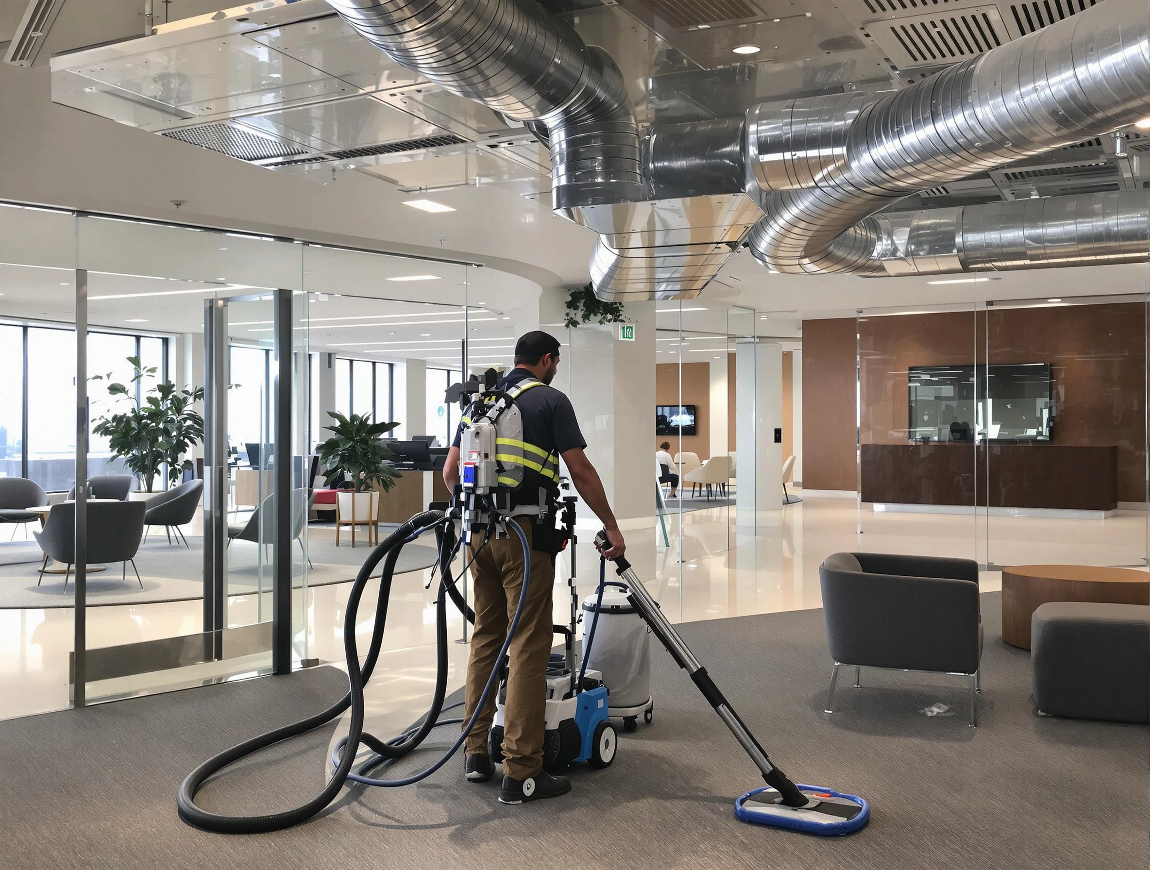 Commercial duct cleaning service by Rostraver Air Duct Cleaning in Rostraver